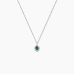 Collier Evasion Argent Blanc Aventurine - Colliers fantaisie Femme | Histoire d&rsquo;Or