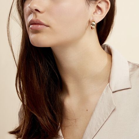 Créoles Kuma Plaqué Or Jaune - Boucles d'oreilles créoles Femme | Histoire d’Or
