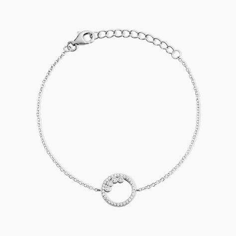 Bracelet Argent Ursine Oxydes De Zirconium - Bracelets Femme | Histoire d&rsquo;Or