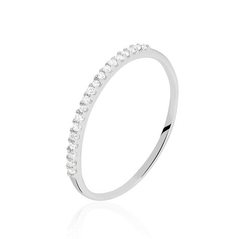 Bague Jaquelyn Argent Blanc Oxyde De Zirconium - Bagues avec pierre Femme | Histoire d’Or