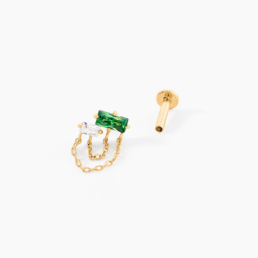 Piercing Beppe Or Jaune Oxyde De Zirconium - Piercings d'oreilles Femme | Histoire d&rsquo;Or