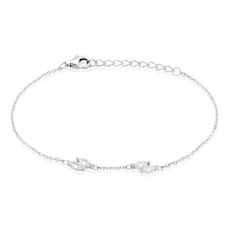 Bracelet Winter Sweetness Argent Blanc Oxyde De Zirconium - Bracelets Femme | Histoire d’Or