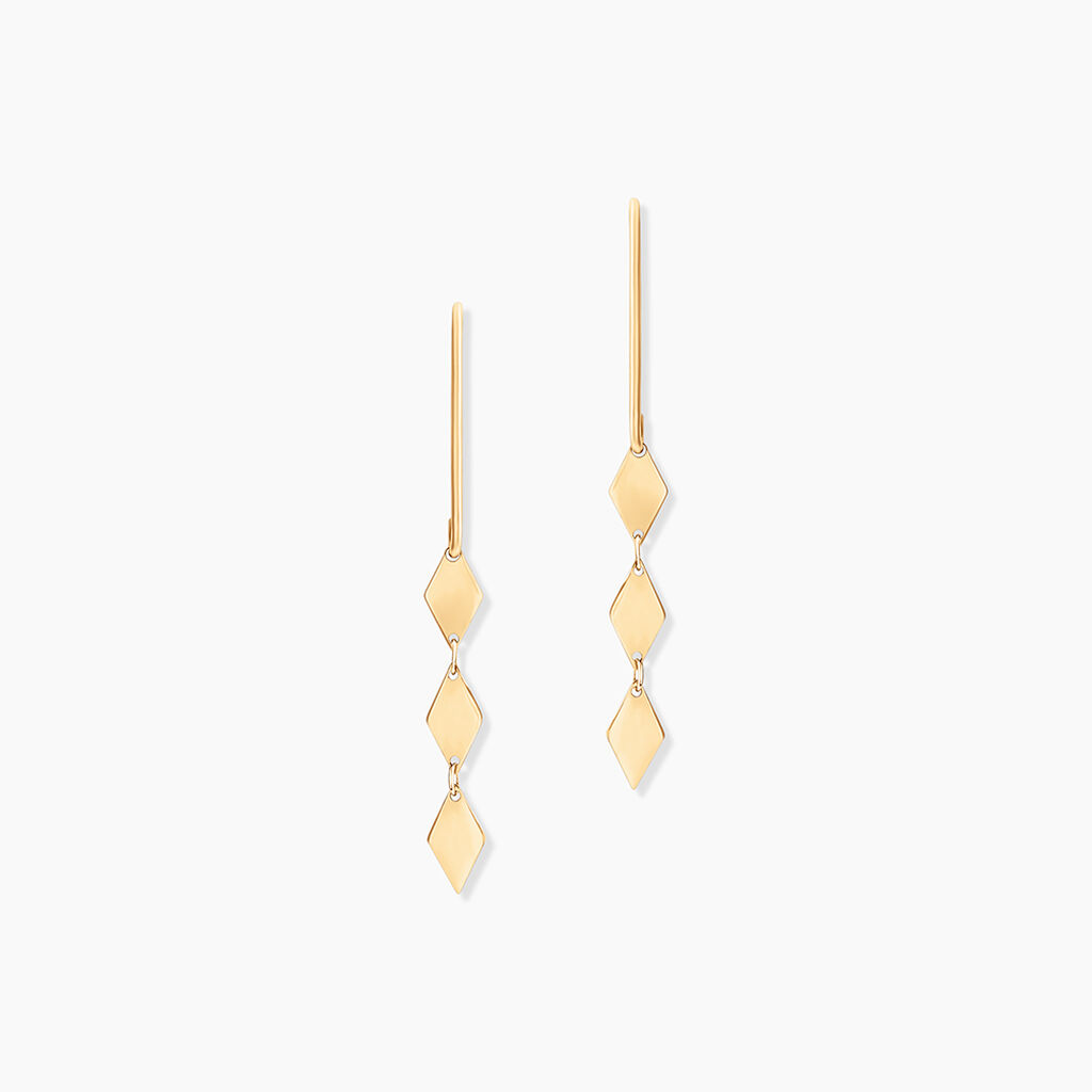 Boucles D'Oreilles Pendantes Epaphras Or Jaune - Boucles d'oreilles pendantes Femme | Histoire d&rsquo;Or
