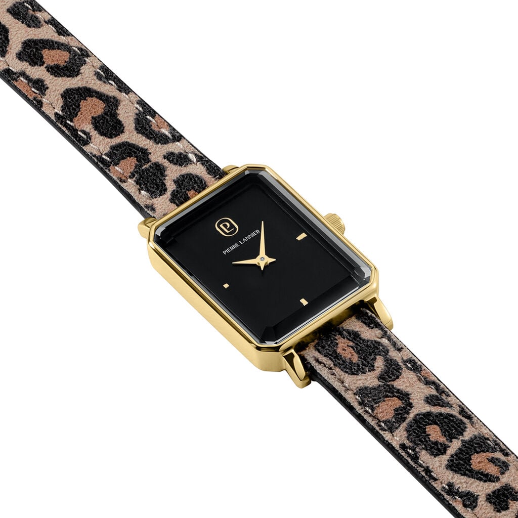 Montre Pierre Lannier Ariane Noir - F&ecirc;te des m&egrave;res Femme | Histoire d&rsquo;Or