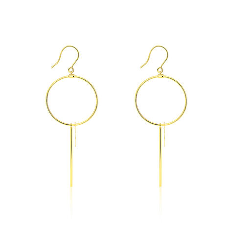 Boucles D'oreilles Pendantes Solaire Or Jaune - Boucles d'oreilles pendantes Femme | Histoire d’Or