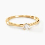 Bague Solitaire One Or Jaune Diamant - Bagues solitaires Femme | Histoire d&rsquo;Or