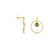 Boucles D'oreilles Pendantes Amalthea Plaqué Or Doré Aventurine Vert - Boucles d'oreilles fantaisie Femme | Histoire d’Or
