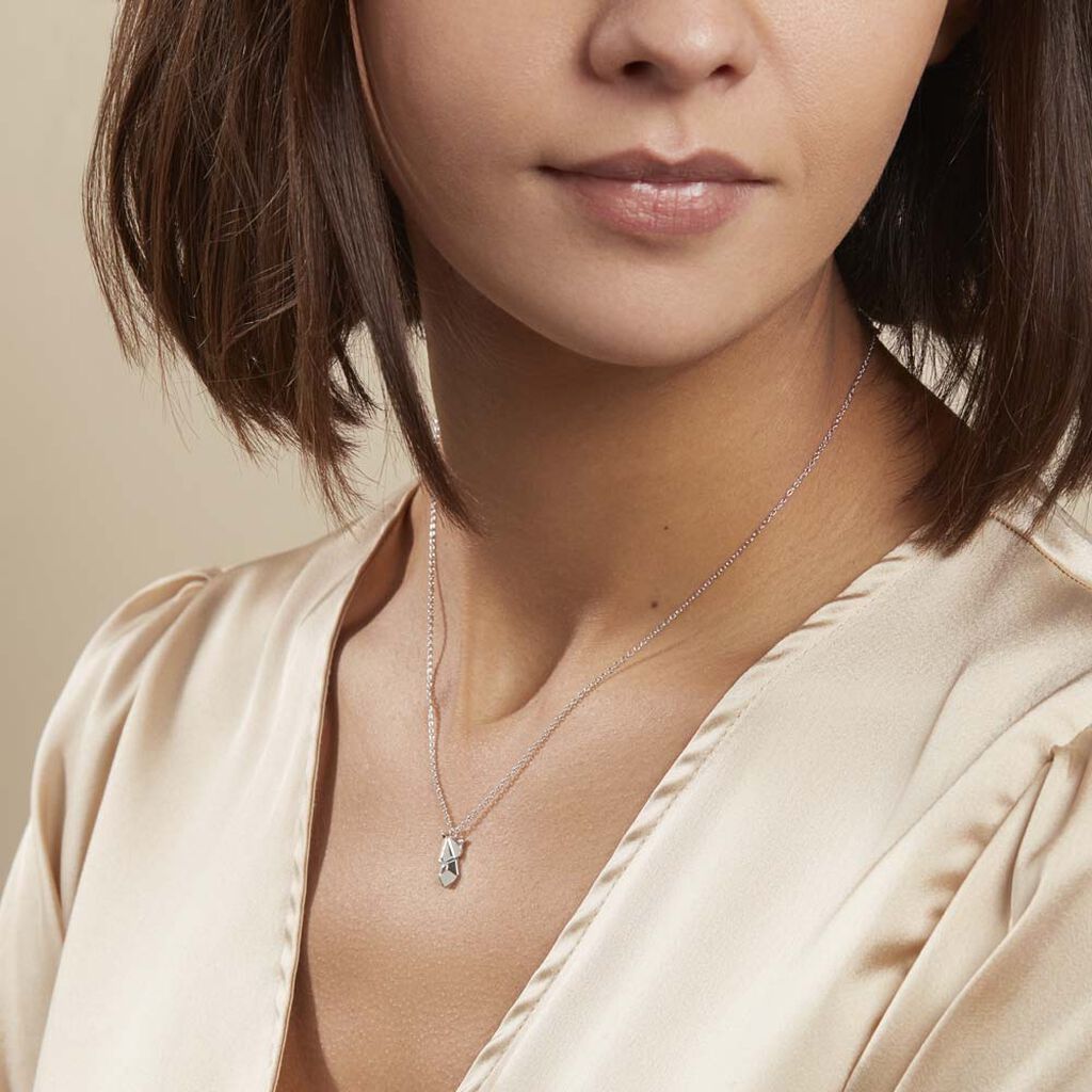 Collier Severiano Argent Blanc - Colliers fantaisie Femme | Histoire d’Or