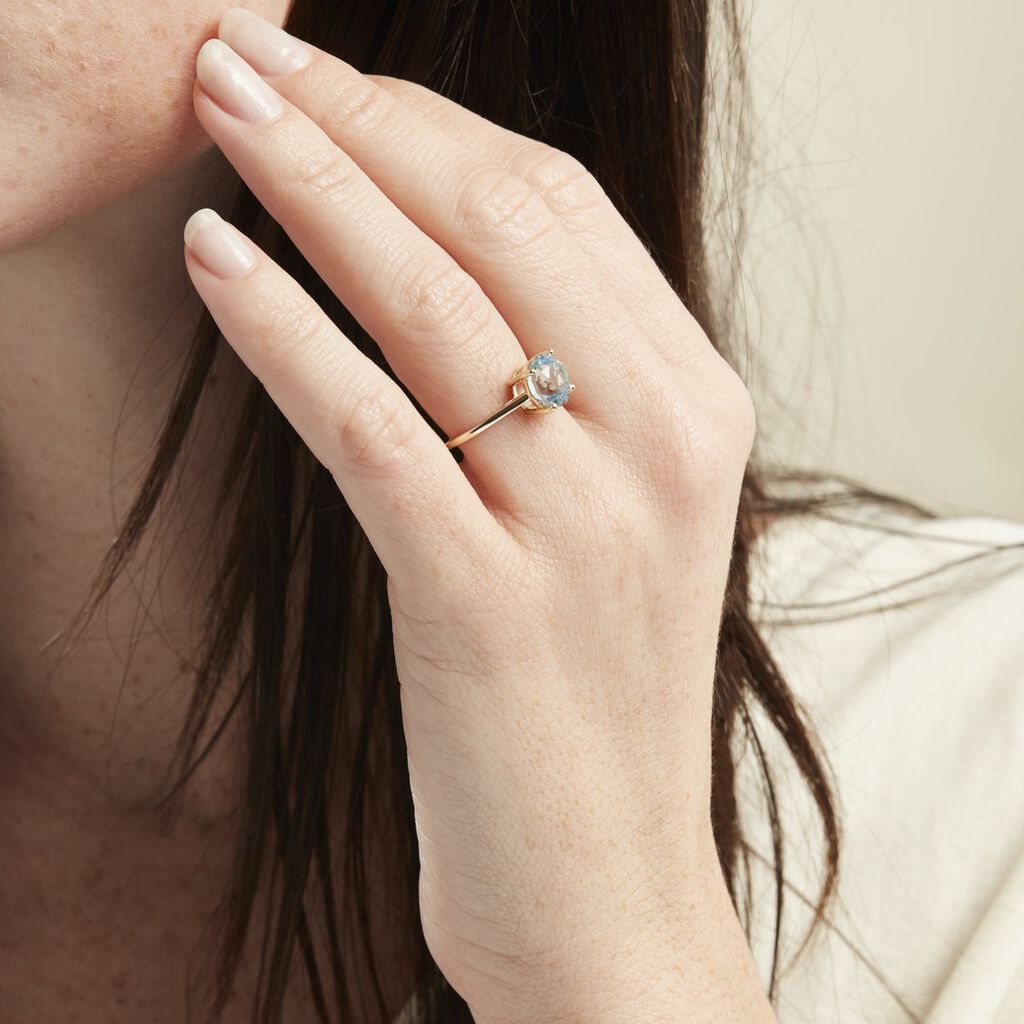 Bague Or Jaune Wilfreda Topaze - Bagues solitaires Femme | Histoire d’Or
