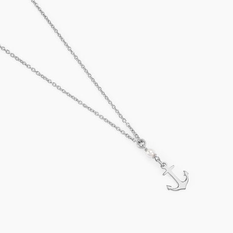 Collier Gwenaelle Argent Blanc Perle D'imitation - Colliers fantaisie Femme | Histoire d&rsquo;Or