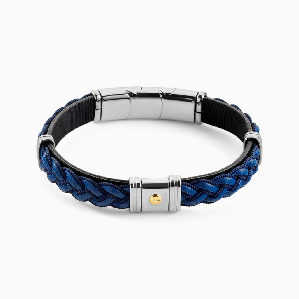 Bracelet Jourdan Trenza Acier Bicolore - Bracelets Homme | Histoire d&rsquo;Or