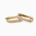 Cr&eacute;oles Domingo Plaqu&eacute; Or Jaune Oxyde De Zirconium - Boucles d'oreilles cr&eacute;oles Femme | Histoire d&rsquo;Or