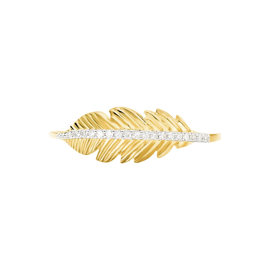 Bague Paola Or Jaune Diamant - Bagues avec pierre Femme | Histoire d’Or