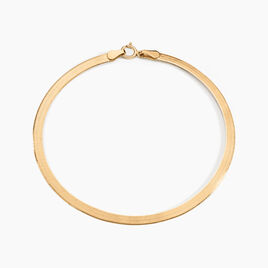 Bracelet Ivria Maille Heringbone Or Jaune - Bracelets chaîne Femme | Histoire d’Or