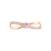 Bague Bertheline Argent Rose Oxyde De Zirconium - Bagues solitaires Femme | Histoire d’Or