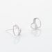 Boucles D'oreilles Puces Or Blanc Juliane Diamants - Clous d'oreilles Femme | Histoire d’Or