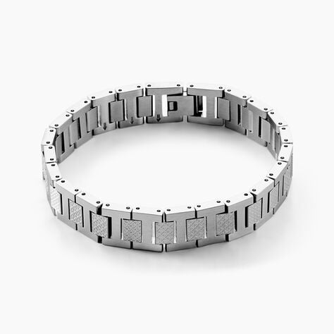 Bracelet Lacoste Metropole Acier Blanc - Bijoux sans pierre Homme | Histoire d&rsquo;Or