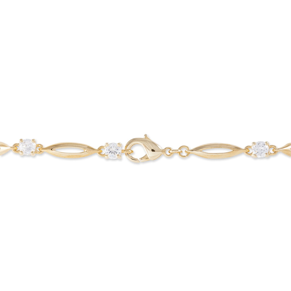 Bracelet Mimona Plaqué Or Jaune Oxyde De Zirconium - Bracelets Femme | Histoire d’Or