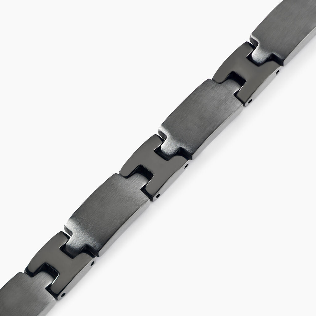 Bracelet Josua Acier Noir - Bracelets Homme | Histoire d’Or