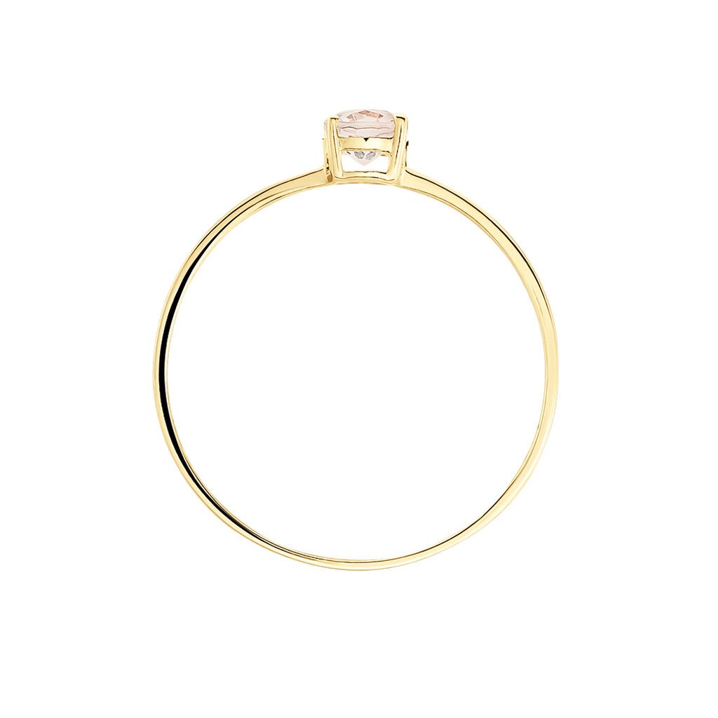 Bague Valentino Or Jaune Quartz - Bagues solitaires Femme | Histoire d&rsquo;Or