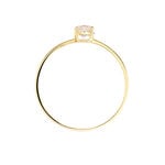 Bague Valentino Or Jaune Quartz - Bagues solitaires Femme | Histoire d&rsquo;Or