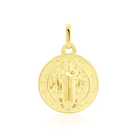 Médaille Or Jaune Saint Benoit - Pendentifs Baptême Famille | Histoire d’Or