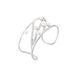 Bracelet Jonc Nissi Argent Blanc Perle De Culture Oxyde De Zirconium - Bracelets joncs Femme | Histoire d’Or