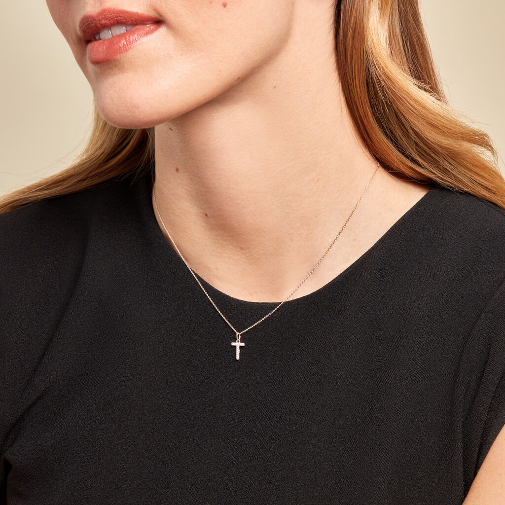 Pendentif Lettre T Or Jaune Oxyde - Pendentifs Famille | Histoire d’Or