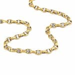 Collier Carlo Or Bicolore Maille Marine Ronde - Chaines Femme | Histoire d&rsquo;Or