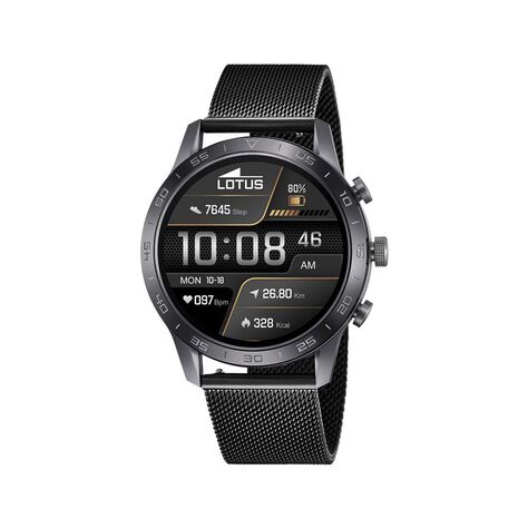 Coffret De Montre Lotus Connectée Smartwach Noir - Montres Famille | Histoire d’Or