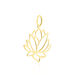 Pendentif Hadaya Lotus Or Jaune - Pendentifs Femme | Histoire d’Or