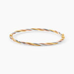 Bracelet Jonc Anaisaae Torsade Or Tricolore - Bracelets joncs Femme | Histoire d&rsquo;Or