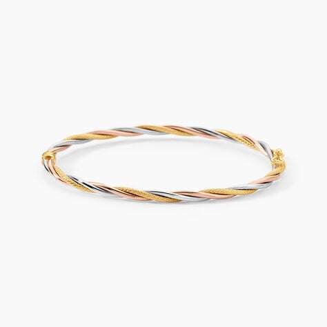 Bracelet Jonc Anaisaae Torsade Or Tricolore - Bracelets joncs Femme | Histoire d&rsquo;Or