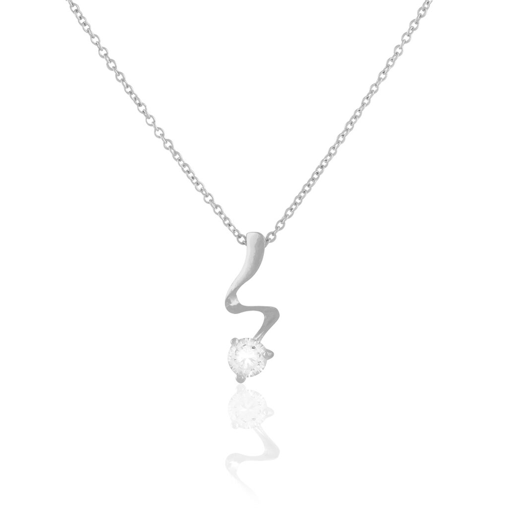 Collier Yedaz Argent Blanc Oxyde De Zirconium - Colliers fantaisie Femme | Histoire d’Or