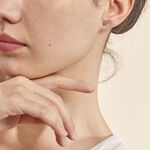 Boucles D'oreilles Puces Bartholomee Papillon Or Blanc - Clous d'oreilles Femme | Histoire d&rsquo;Or