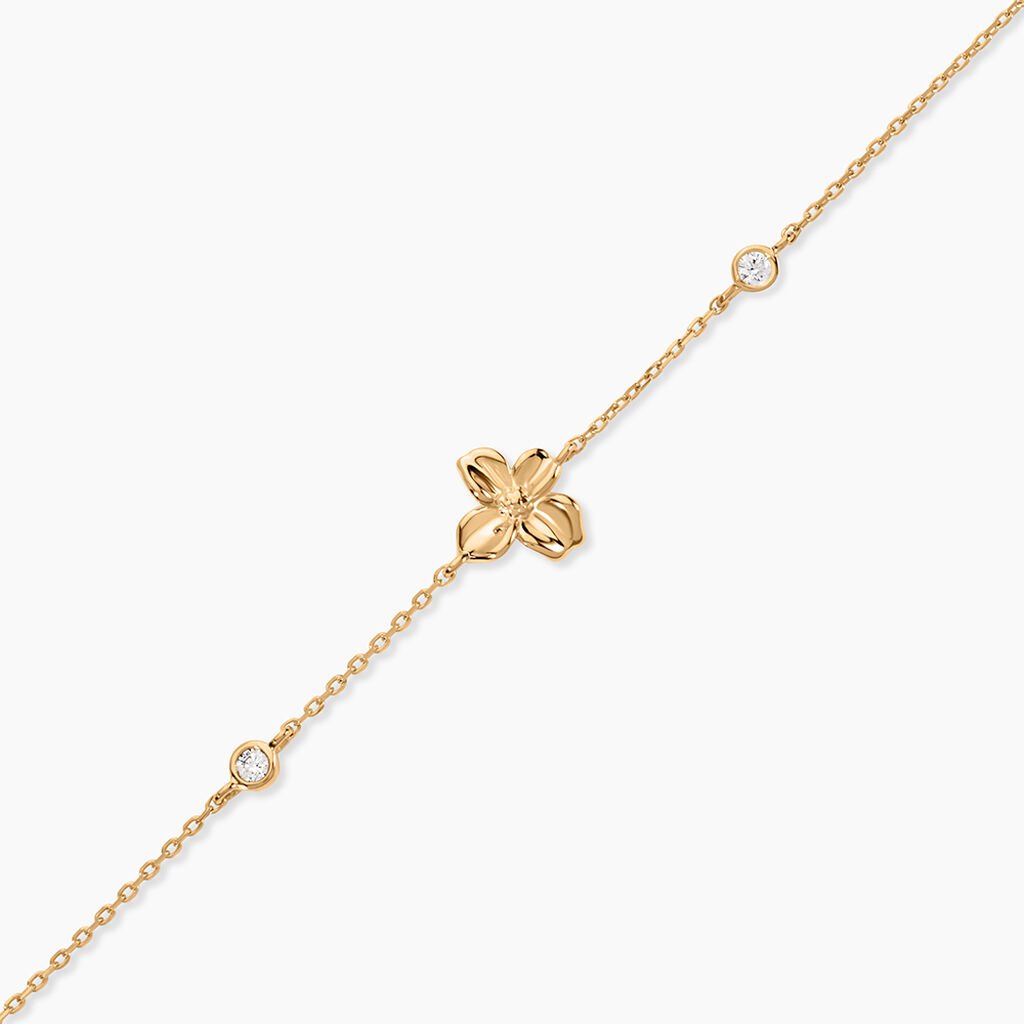 Bracelet Selva Plaqué Or Jaune Oxyde De Zirconium - Bracelets Femme | Histoire d’Or