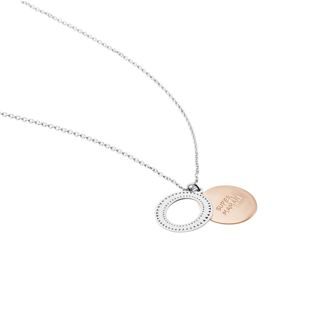 Collier Argent Bicolore Teodoro - Colliers fantaisie Femme | Histoire d&rsquo;Or