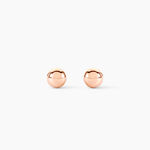 Boucles D'oreilles Puces Fidelia Boule Or Rose - Clous d'oreilles Femme | Histoire d&rsquo;Or