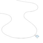 Collier Giana Or Blanc Topaze Et Oxyde De Zirconium - Colliers Femme | Histoire d&rsquo;Or