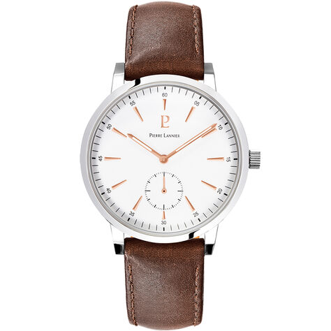 Montre Pierre Lannier Collection Week-end Vintage Blanc - Montres Homme | Histoire d’Or