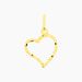 Pendentif Eudocie Coeur Strie Or Jaune - Pendentifs Femme | Histoire d’Or