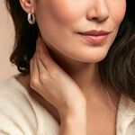 Cr&eacute;oles Manon Argent Blanc - Boucles d'oreilles cr&eacute;oles Femme | Histoire d&rsquo;Or