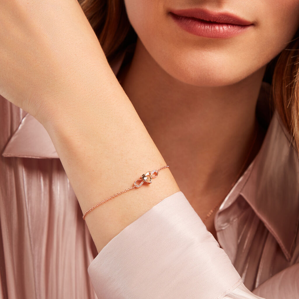 Bracelet Atieno Argent Rose Oxyde De Zirconium - Bracelets Femme | Histoire d’Or