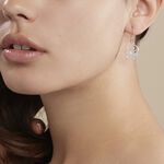 Boucles D'oreilles Pendantes Hita Argent Blanc - Boucles d'oreilles fantaisie Femme | Histoire d&rsquo;Or