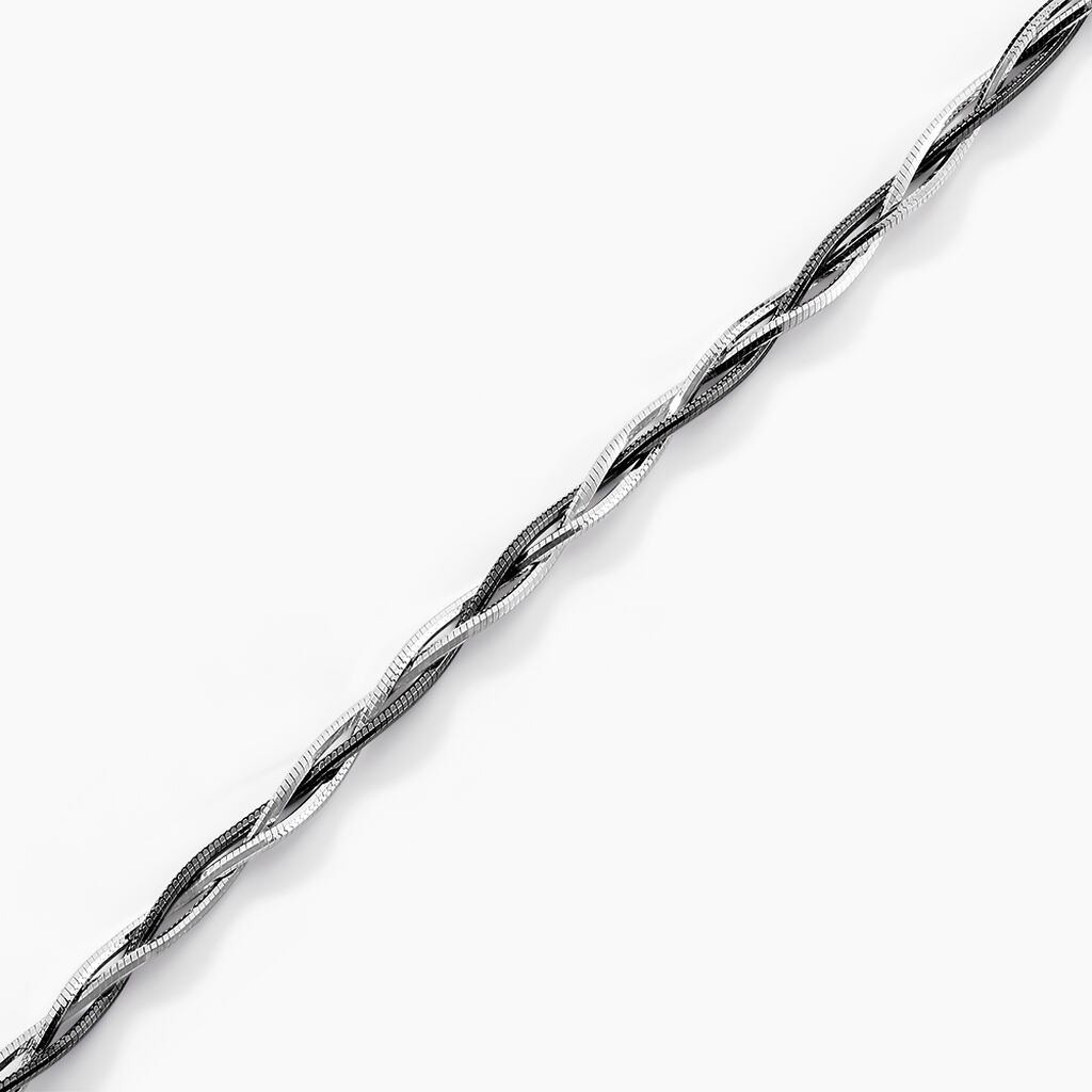 Bracelet Eira Argent Bicolore - Bracelets cha&icirc;ne Femme | Histoire d&rsquo;Or