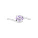 Bague Loriane Or Blanc Amethyste Et Oxyde De Zirconium - Bagues solitaires Femme | Histoire d’Or