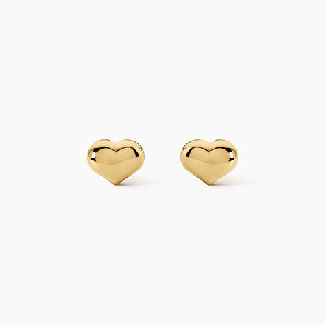 Boucles D'Oreilles Puces Lova Argent Dor&eacute; A L'Or 750/1000 - Boucles d'oreilles fantaisie Femme | Histoire d&rsquo;Or