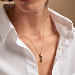 Collier Huffie Plaqu&eacute; Or Jaune Pierre D'imitation - Colliers Femme | Histoire d&rsquo;Or