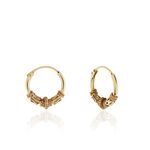 Cr&eacute;oles Tangerine Plaque Or Jaune - Boucles d'oreilles cr&eacute;oles Femme | Histoire d&rsquo;Or