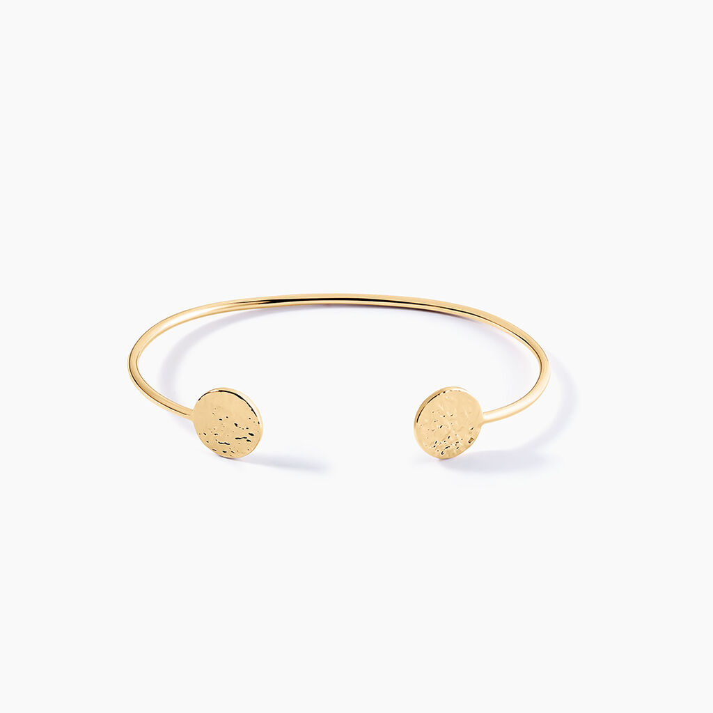 Bracelet Jonc Blanka Plaqu&eacute; Or Jaune - Bracelets joncs Femme | Histoire d&rsquo;Or